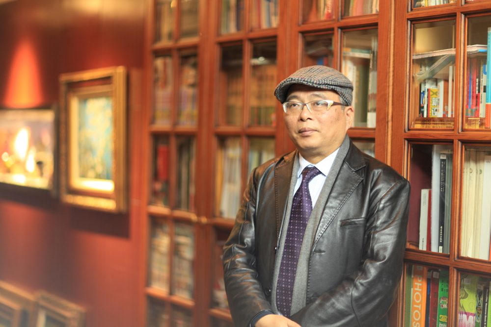 金國平老師在家中書房