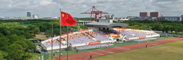 軍訓匯報大會現場