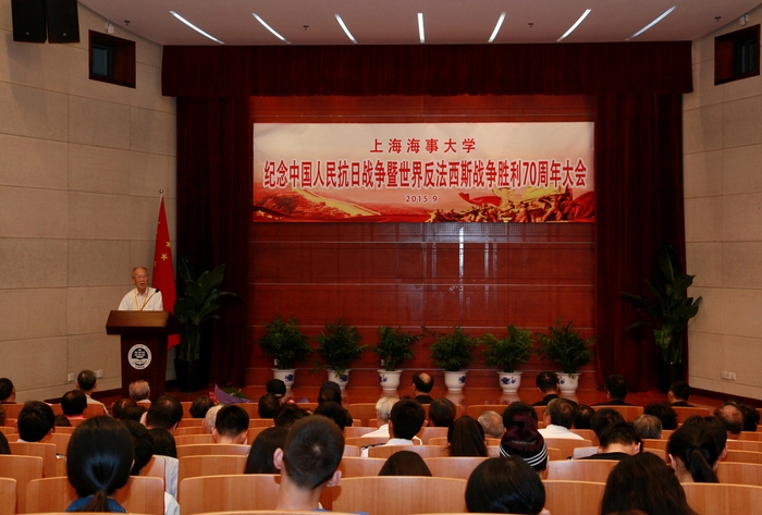 抗戰老戰士代表徐明全講話