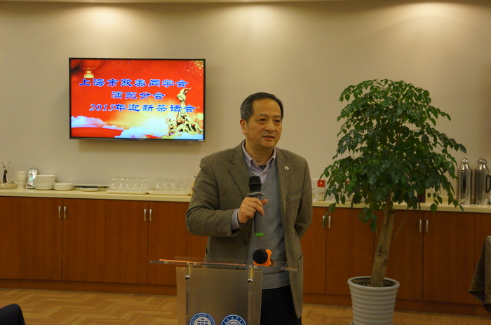 市歐美同學會秘書長王建敏致辭
